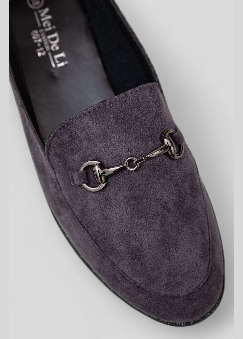 Naerkang Лоферы женские замша серый з, китай — (295902025)