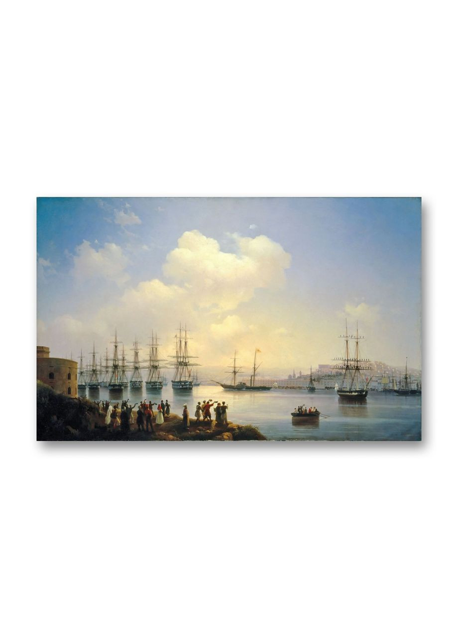 Друк на полотні Російська ескадра на севастопольському рейді Іван Айвазовський 70x100 No Brand (346496009)