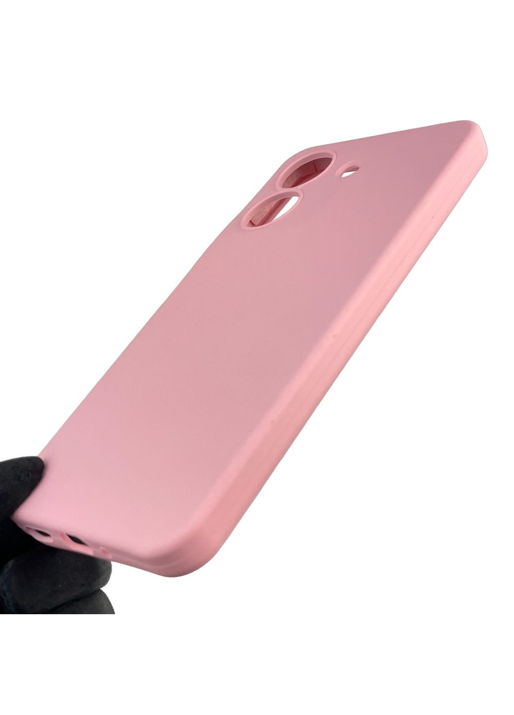 Чохол для Redmi 13C силіконовий з мікрофіброю нековзний на сяомі редмі 13с рожевий Xiaomi (366388785)