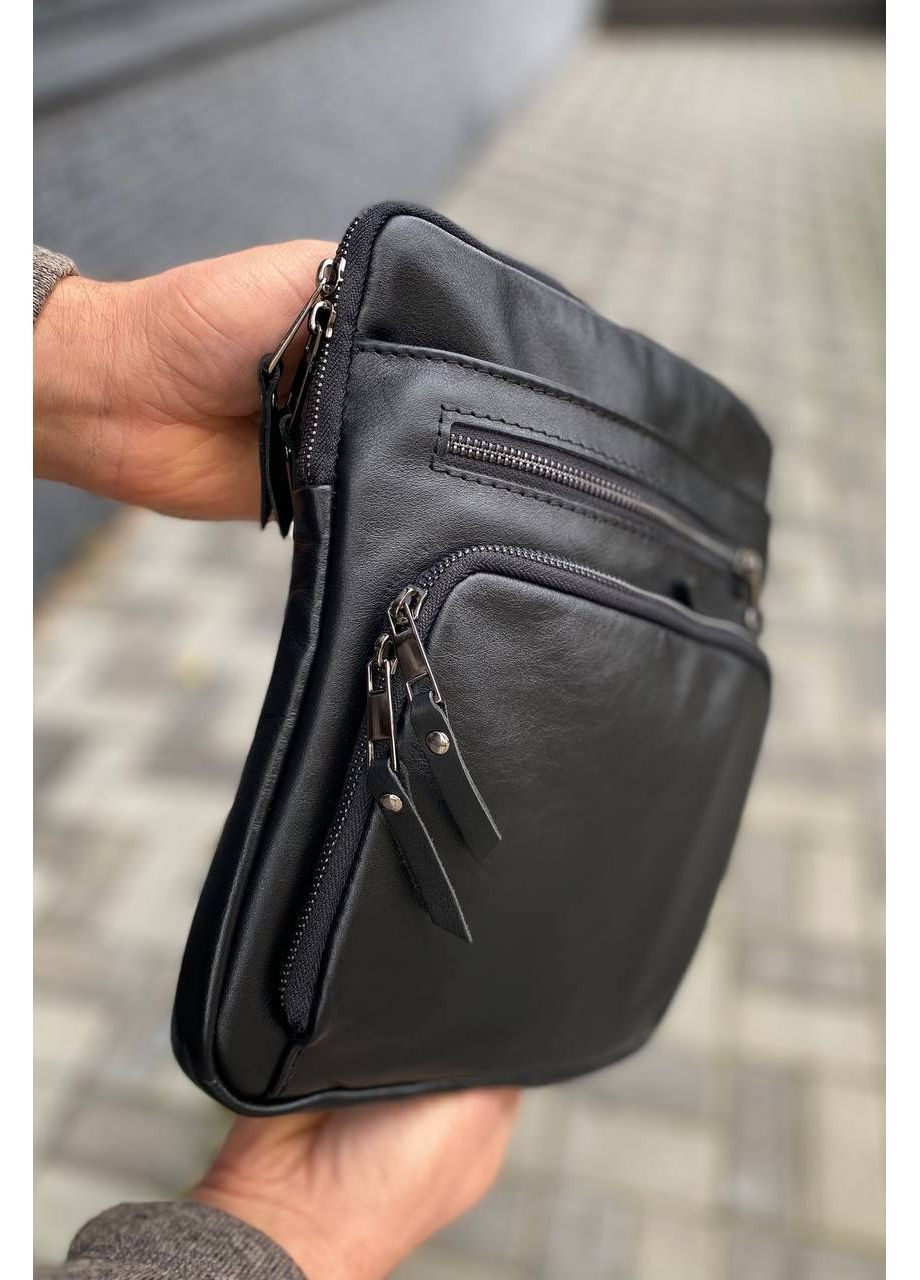 Чоловічий месенджер із натуральної гладкої шкіри ManWay Carter 2.0 No Brand (368390033)