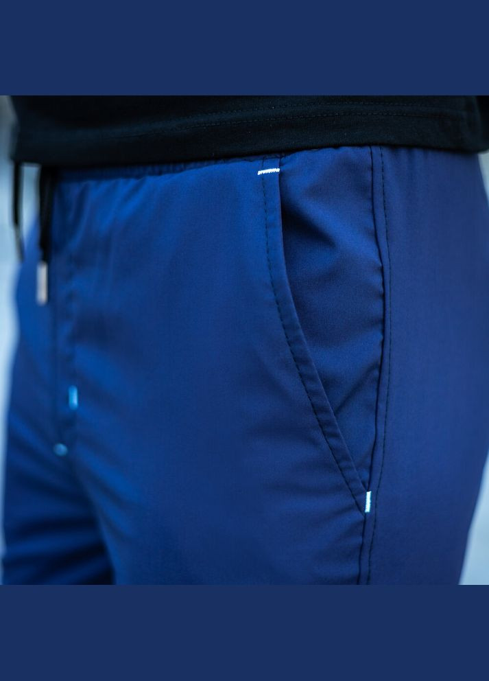 Синие повседневный демисезонные джоггеры брюки Pobedov