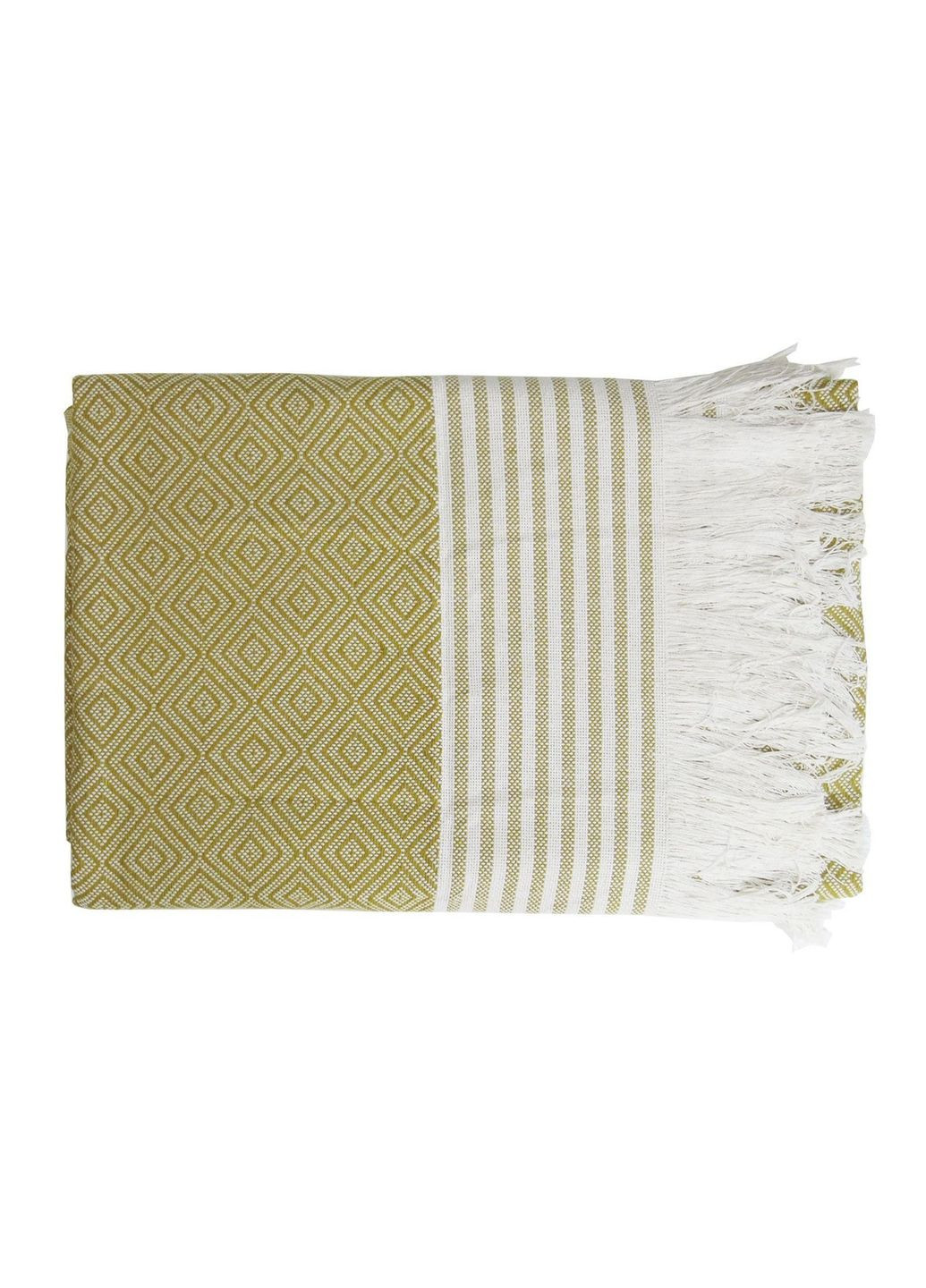 Покривало Pike — SPT бахрома гірчичний 220*240 Sofia (307413570)