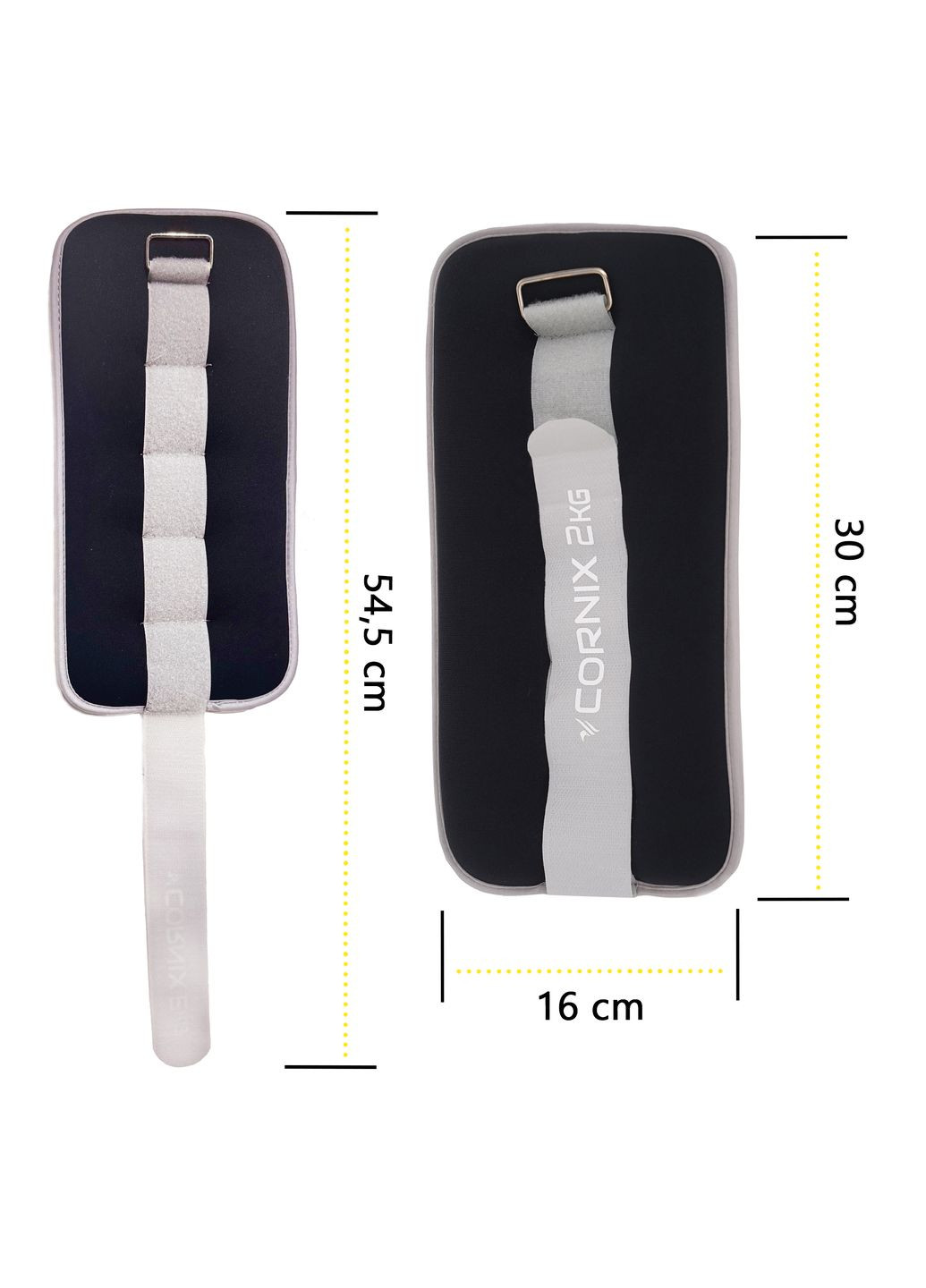 Обважнювачі-манжети для ніг та рук 2 x 2 кг Cornix XR-0242 (275654153)