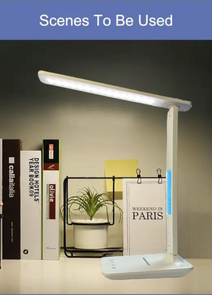 Акумуляторна LED лампа TX26CX з календарем та годинником, White VHG (338221107)