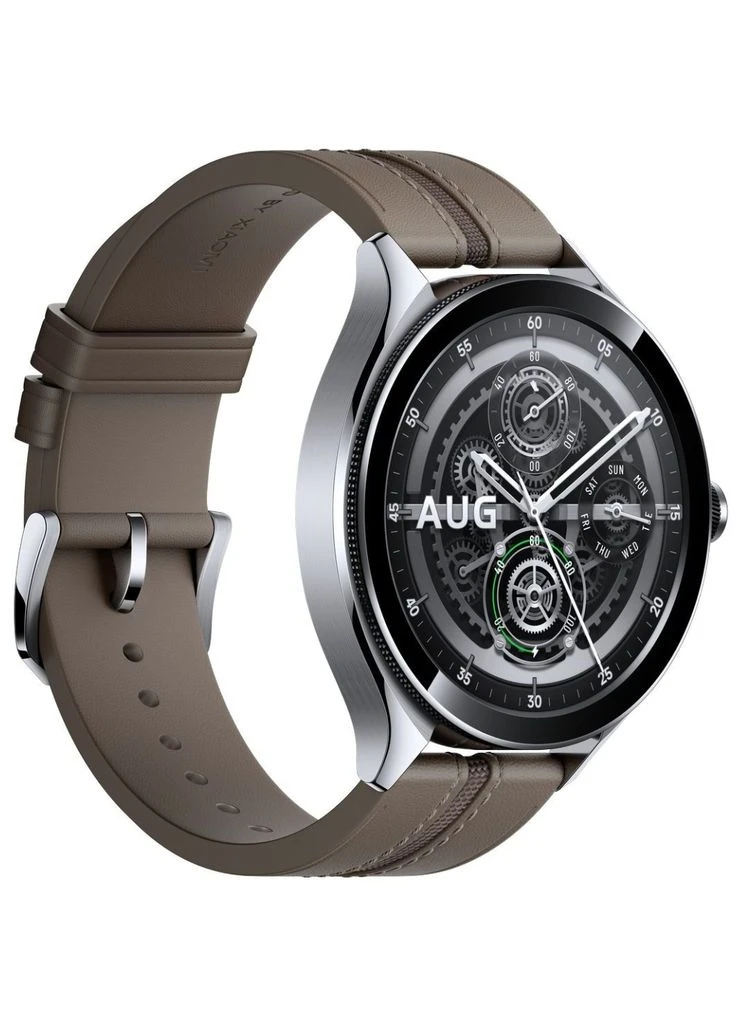 Смарт-годинник Watch 2 Pro Bluetooth Silver Case with Brown Leather Strap (1006733) Xiaomi (378008745)