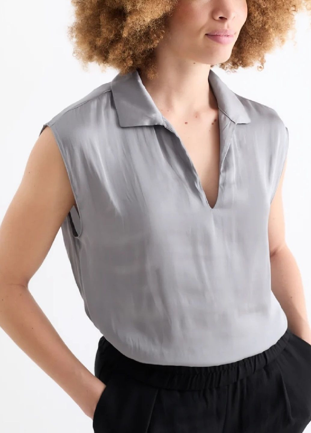 Серая блуза C&A