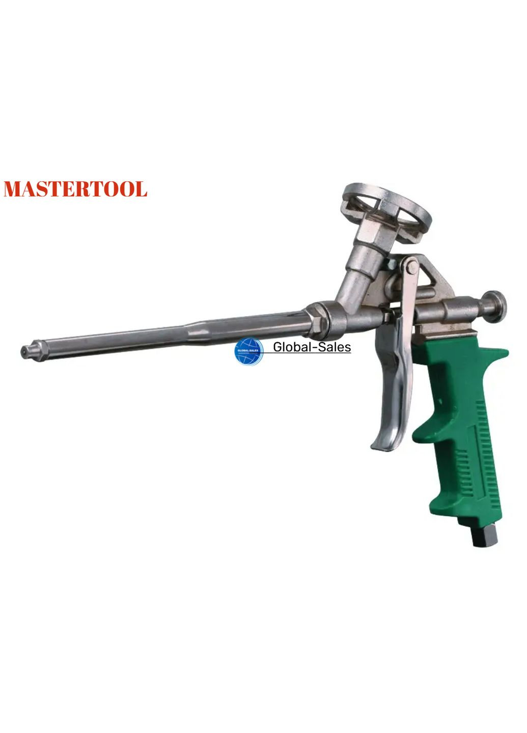 Пістолет для піни Mastertool нікель (зелена ручка) (81-8672) Master Tool (349820405)
