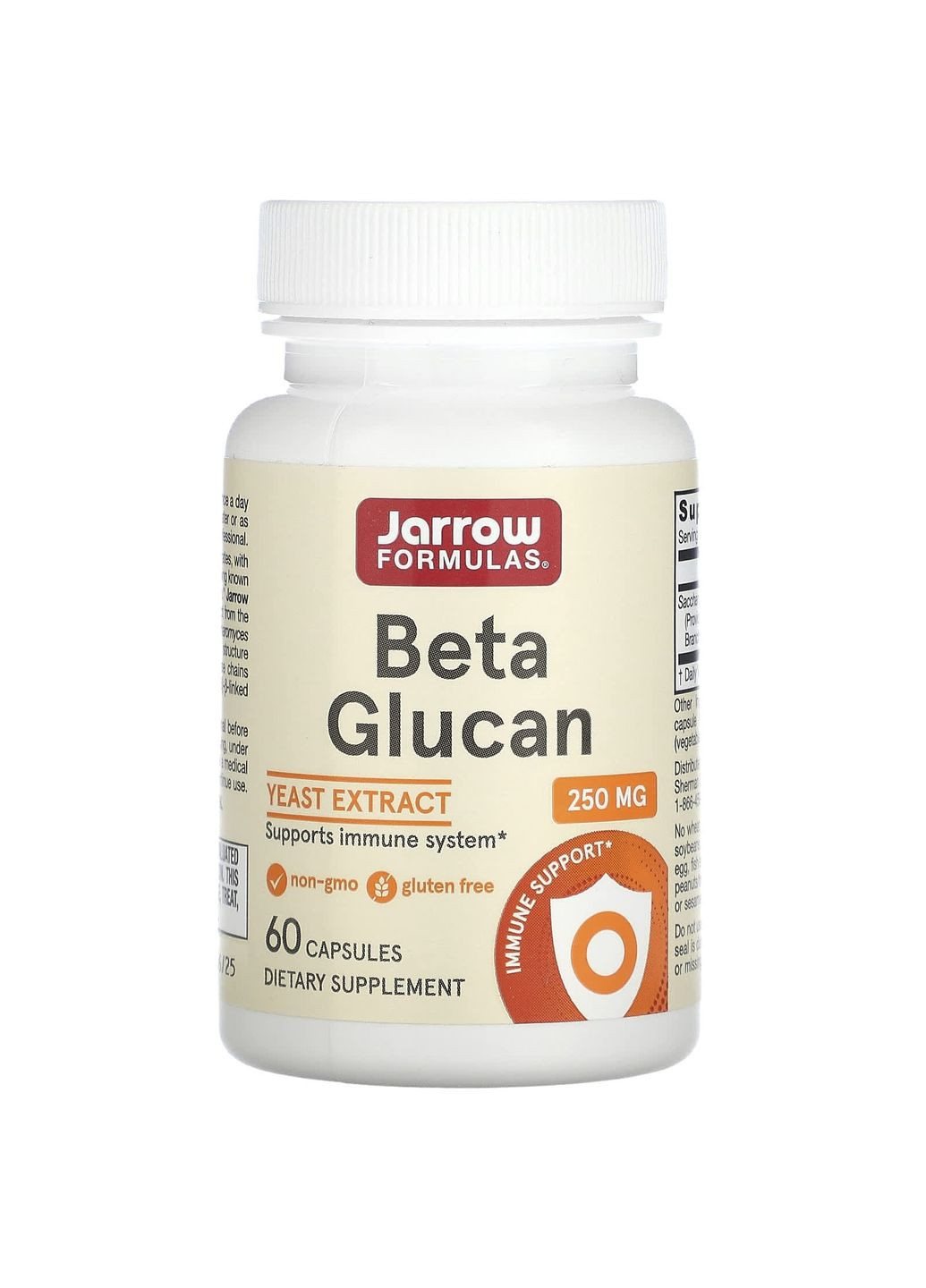 Бета глюкан, Beta Glucan, иммунная поддержка, 60 капсул Jarrow Formulas (362371832)