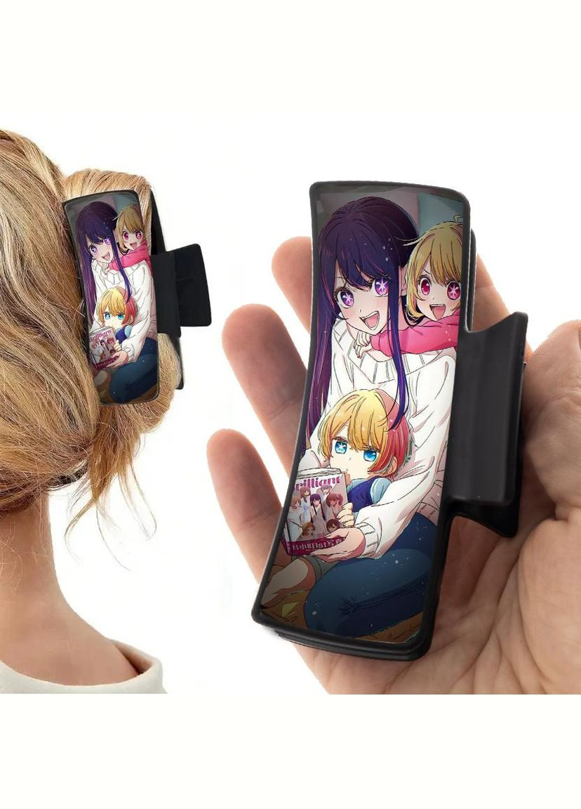 Заколка крабик для волосся Аніме Дитина улюбленця #0003 чорний No Brand (315631492)