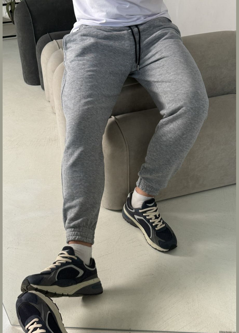 Светло-серые спортивные, повседневный демисезонные брюки Vakko