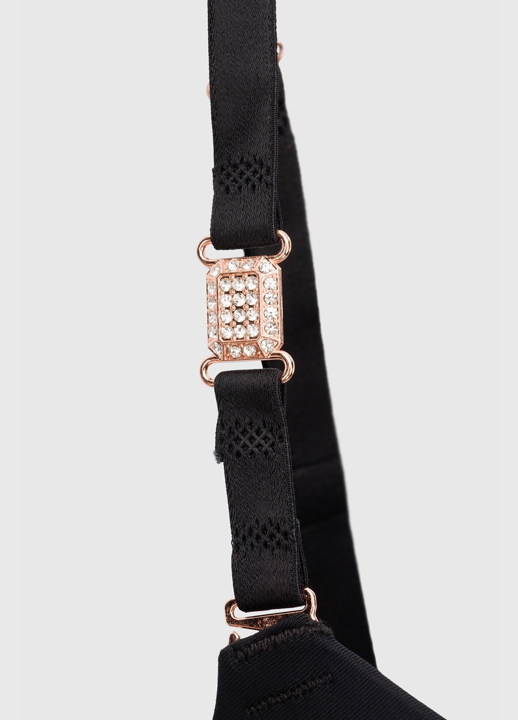 Чёрный бюстгалтер Blue Rose