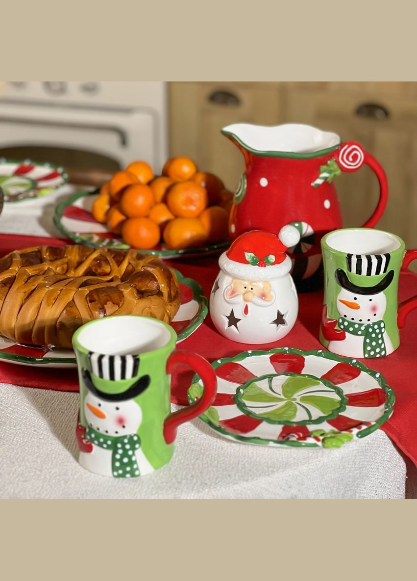 Тарілка MY HOME 30.5 см "Різдво" Різнобарвна (KP82 M COLOR) MVM (301084896)