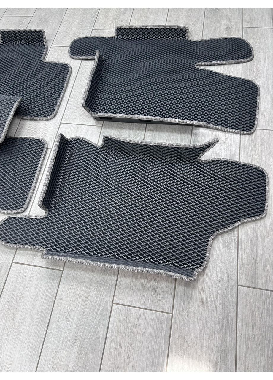 Килимки з бортиками 3Д лапою в салон для Lada 2007 (2170 )/ ВАЗ Лада Пріора, Сірі Eva Priora (360617990)