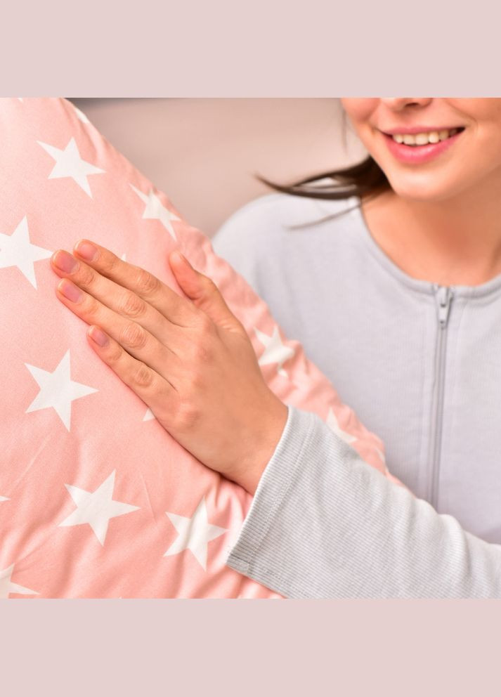 Наволочка для подушки S-Form 40х130 см з блискавкою бязь бавовна пудра натуральна тканина IDEIA (323645689)