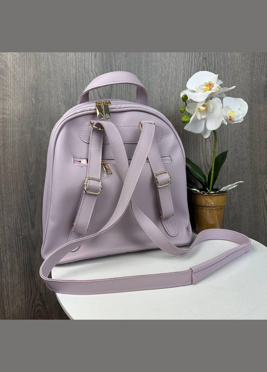 Міський Жіночий рюкзак сумка 2 в 1 з віночком Фіолетовий No Brand (301083295)