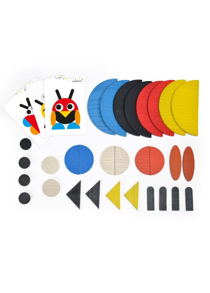 Фигурная деревянная мозаика, 30 элементов Igroteco (369667658)