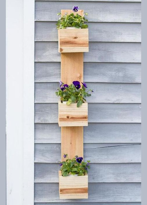 Полиця настінна для квітів з дерева Сузану бланже (ЦВС-006101) No Brand (328225640)