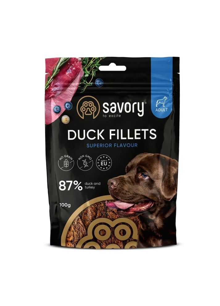 Джерки Fillet Turkey With Duck, філе індички з качкою, 100 г Savory (355253719)