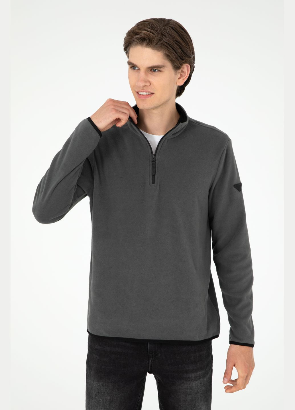 Темно-серый свитшот u.s. polo assn. мужской U.S. Polo Assn. (324210952)