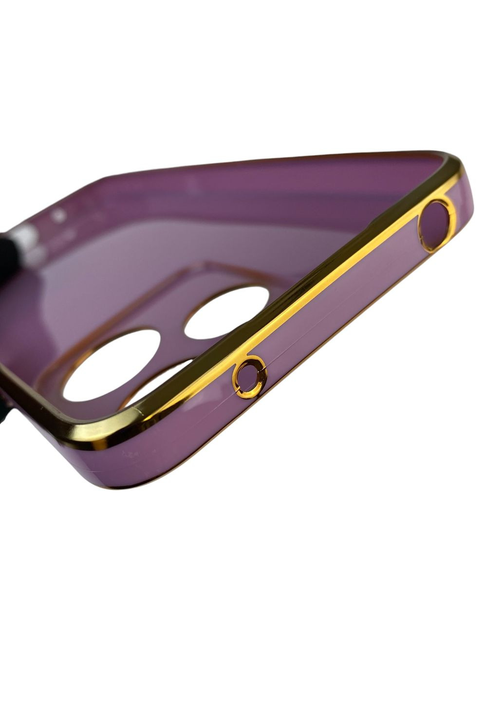 Чохол для Redmi 13 з кільцем-підставкою із золотою окантовкою на сяомі редмі 13 чорничний gs1 Xiaomi (366229359)