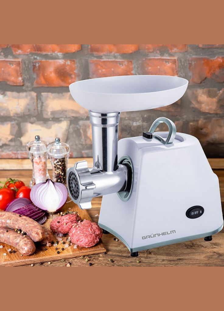 М'ясорубка AMG145W електром'ясорубка для м'яса 1400 Вт Grunhelm (297330984)