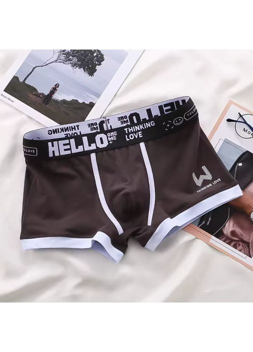 Мужские трусы, боксеры хлопковые. Серый No Brand (369728216)