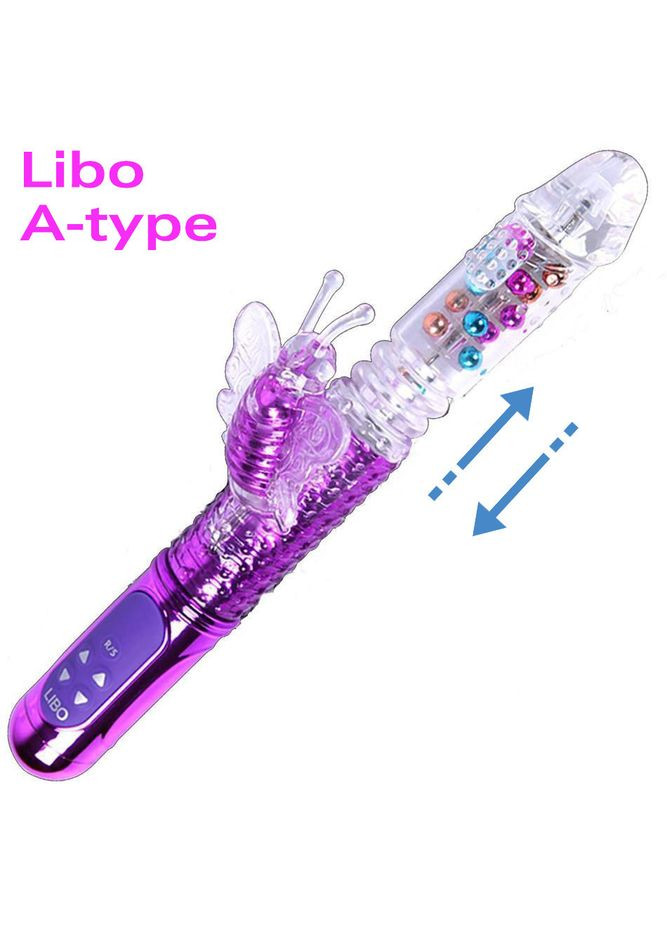 Вібратор кролик пульсатор Секс-Машина Libo Sex Machine Type B з рухом розширення і обертання No Brand (303878905)