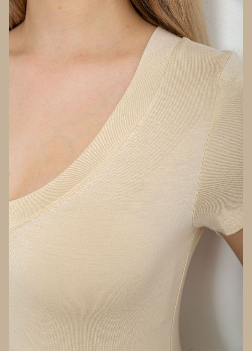 Світло-бежева футболка-топ жіноча Ager 186R513
