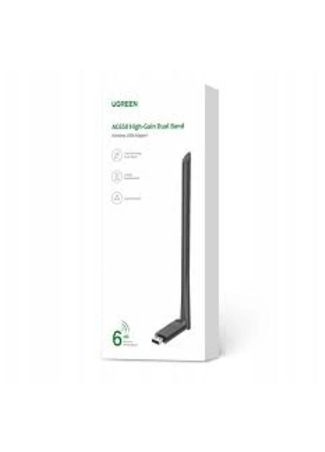 WI-FI-адаптер CM496 High-Gain Dual Band Wireless USB Adapter(UGR-90339) Ugreen AC650 (380296342)