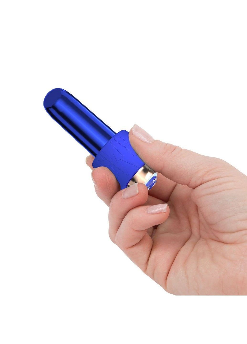 Віброкуля Maximum + Comfy Cuff Blue, суперпотужна, різна інтенсивність, силіконова манжета Swan (333333150)