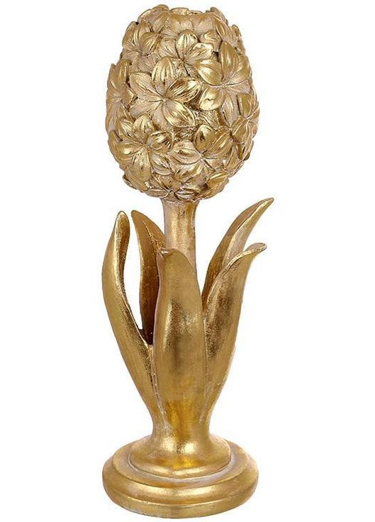 Подсвечник "Saaling" Золотой Гиацинт 9х8х24см BonaDi (316654129)