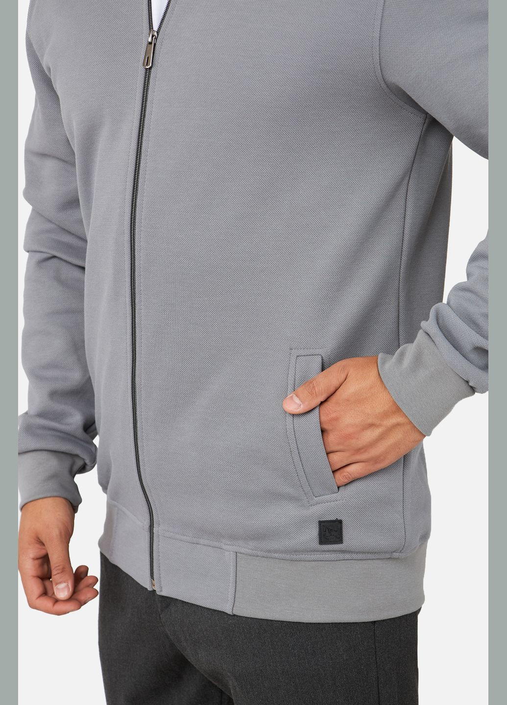 Чоловічий бомбер колір сірий CB-00257940 TROY Life (307840000)
