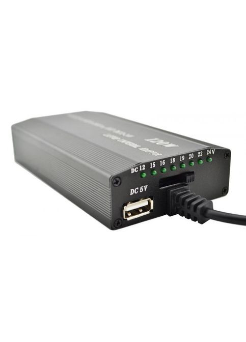 Універсальний зарядний пристрій для ноутбука 8 в 1 (12 v 220v) 120 Ватів No Brand (323486354)