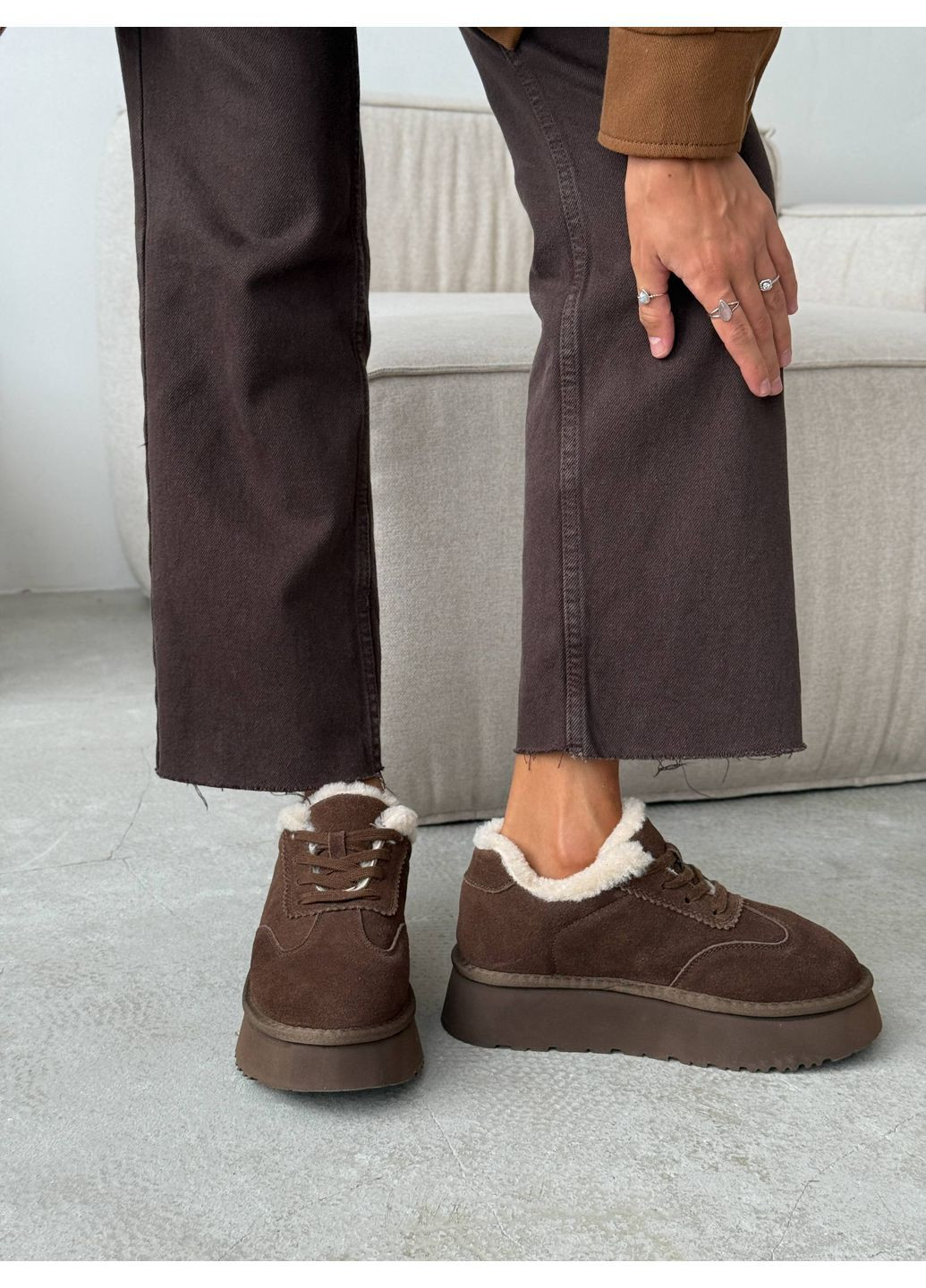 Зимние замшевые сноубутсы Helen (363839674)