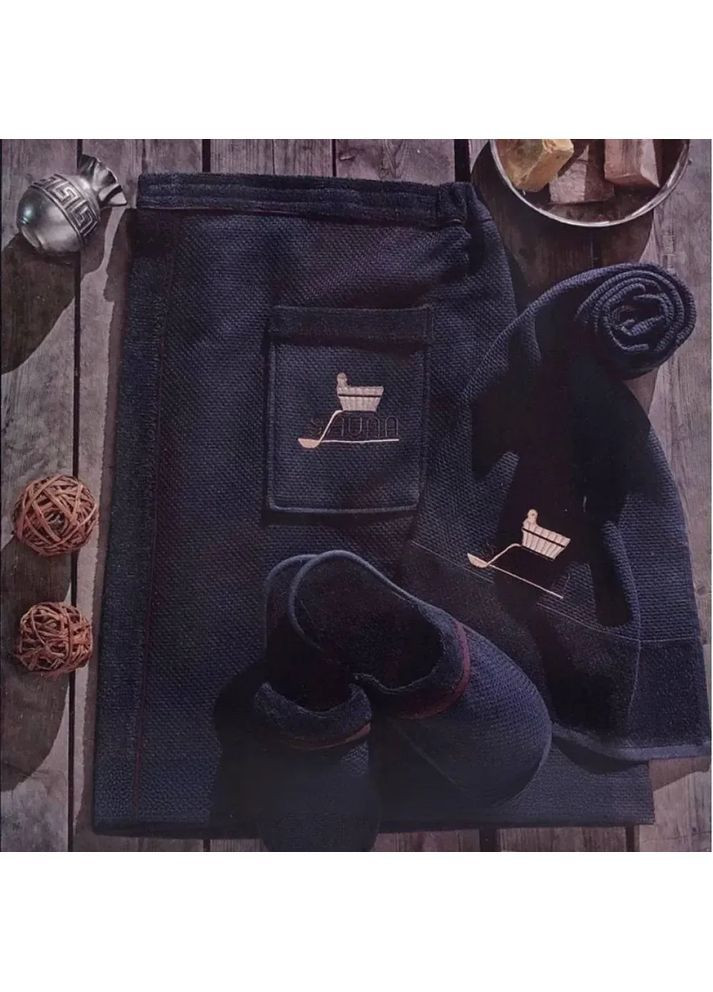 Мужской набор для сауны Sauna Dufour navy Maison D'or (364480242)