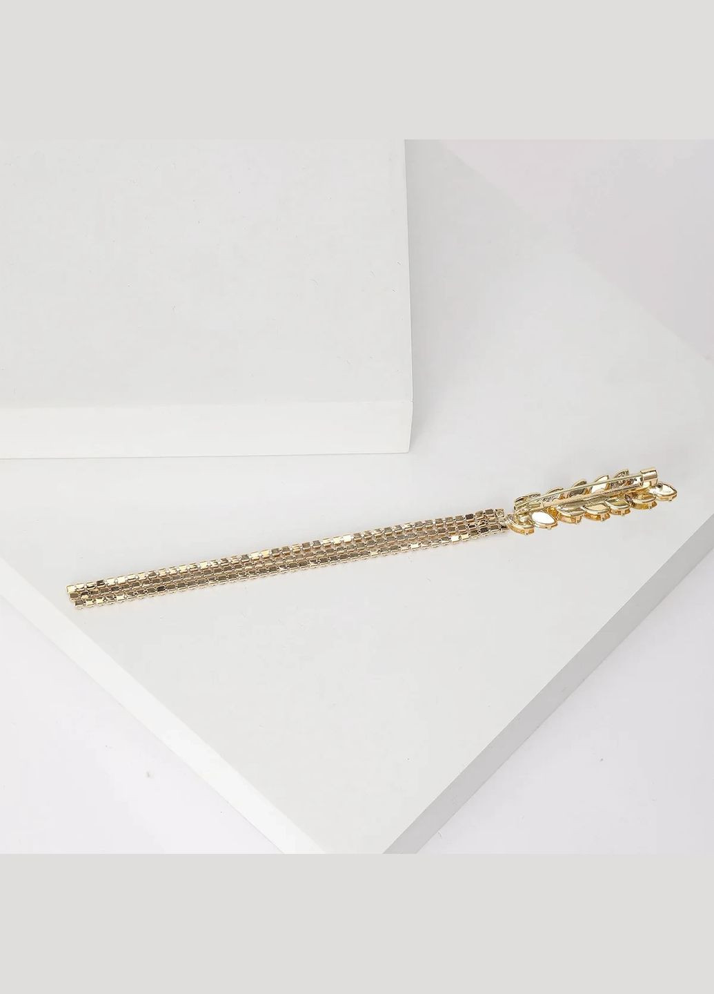 Брошка золоті колосся пшениці шпилька колосок жовто-блакитний Україна зі стразами No Brand (336947891)