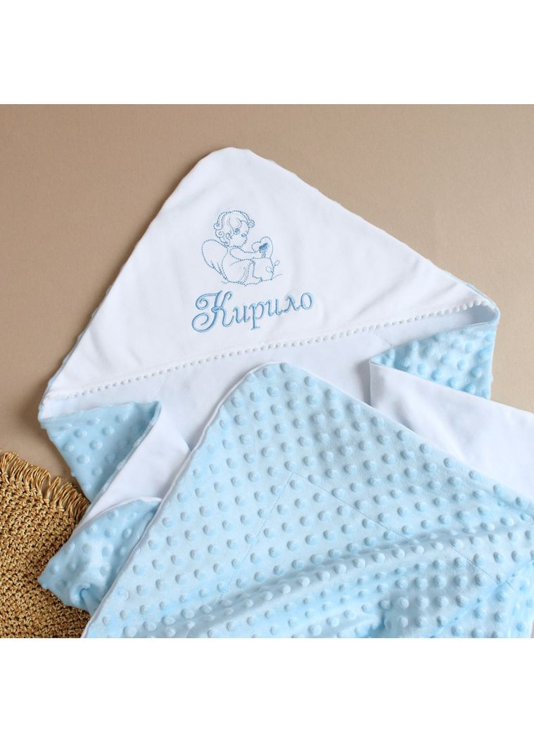 Хрестильні набори блакитні, Теплий набір на хрещення хлопчика з іменною крижмою, Крижма ємна, 20 62 No Brand (301034087)