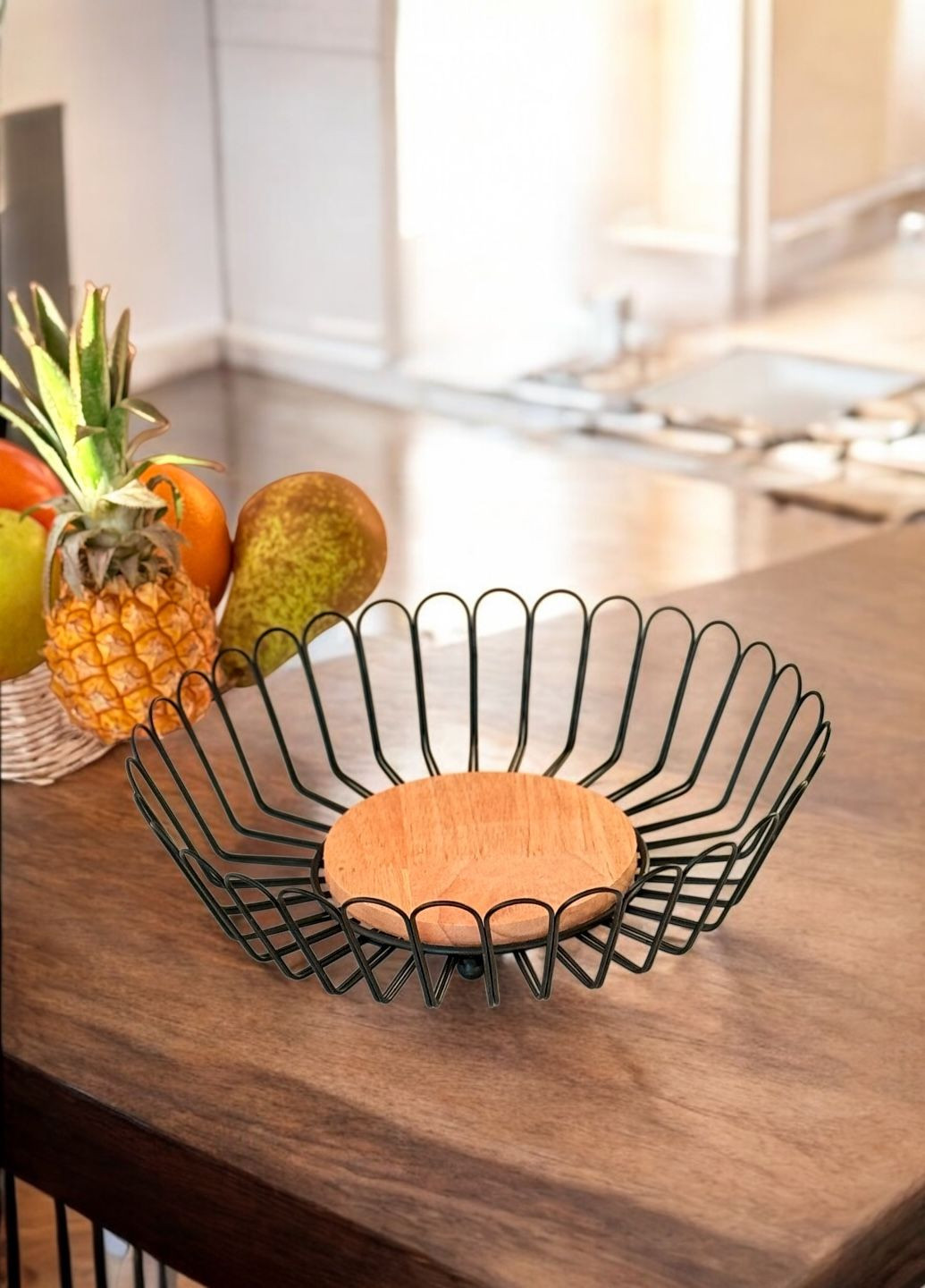 Фруктовница конфетница металлическая 28см No Brand (329203317)