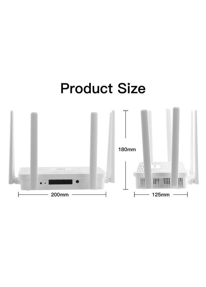 Роутер FV-AX3000WR, White, WiFi 6 (2.4GHz до 574 MB/s / 5GHz до 2402 MB/s), 3xGLan, 1xGWan, MU-MIMO, 6 внешних антенн Fenvi (360399253)