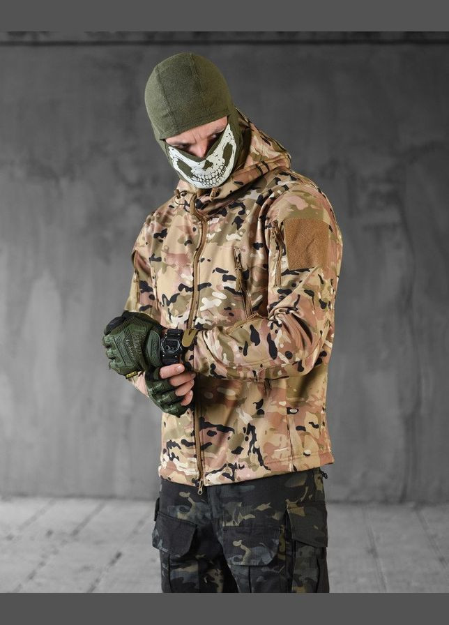 Тактична демісезонна куртка SoftShell мультикам No Brand (302970544)