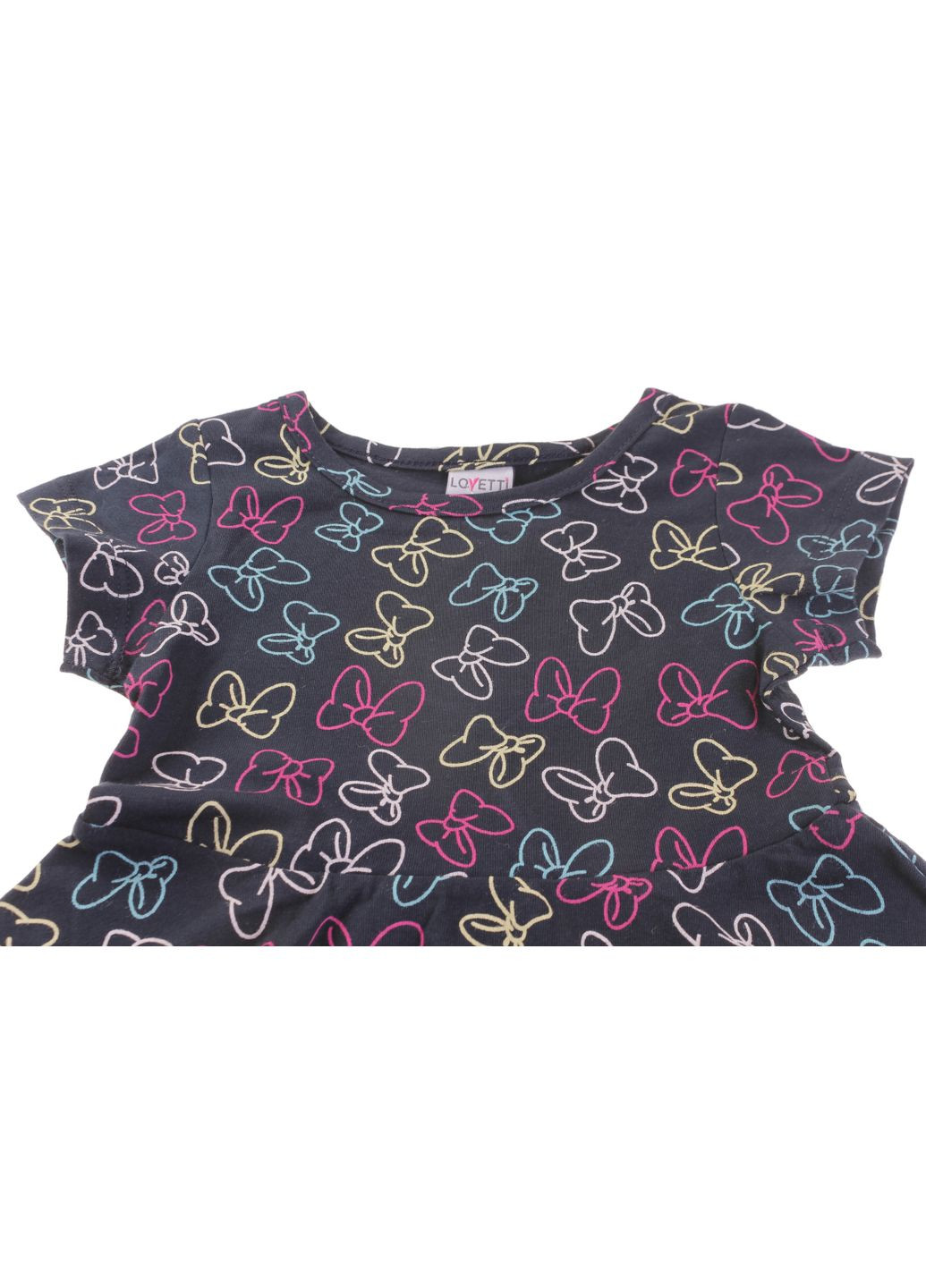 Синее платье 5910 54 темно синий и фуксия Lovetti (316713274)