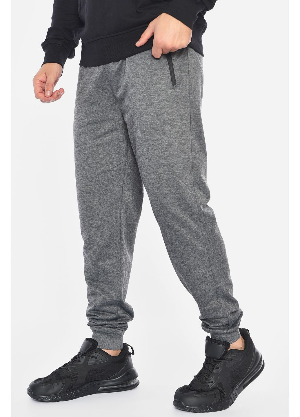 Спортивні штани чоловічі сірого кольору Let's Shop (305296606)