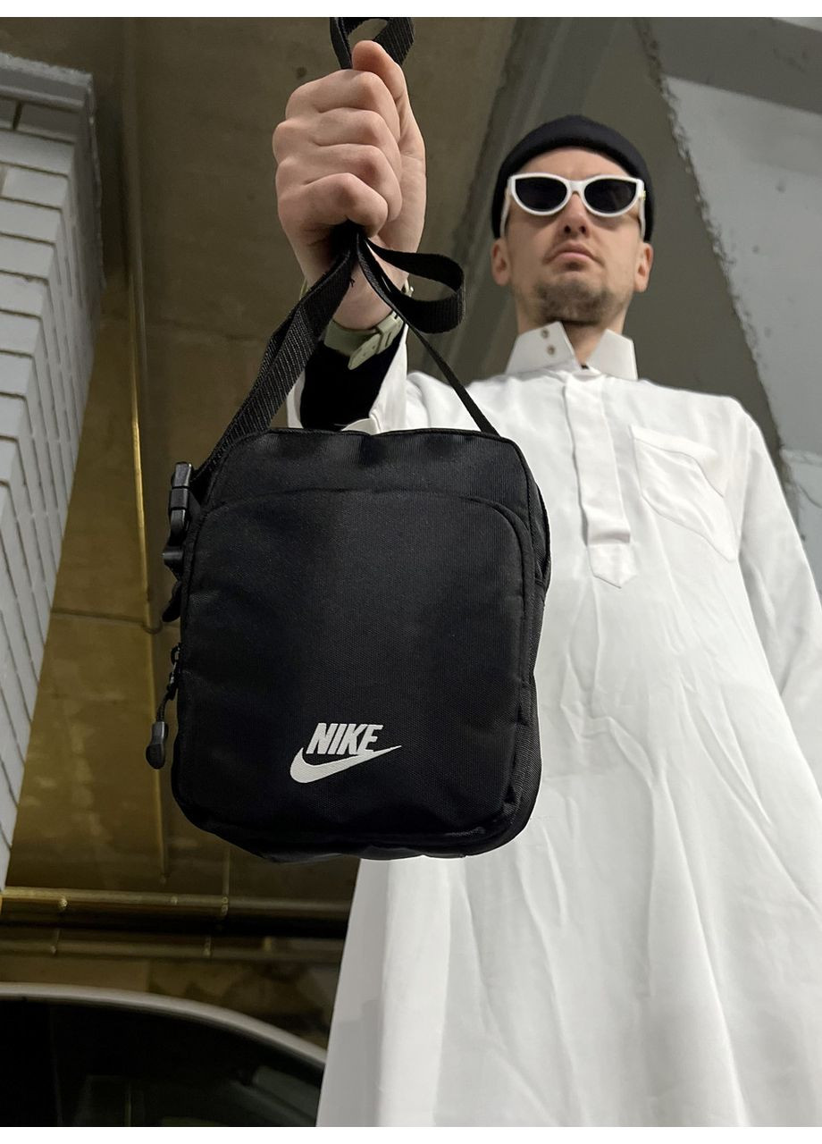 Черная спортивная барсетка - удобная мужская модель на каждый день No Brand (365592506)