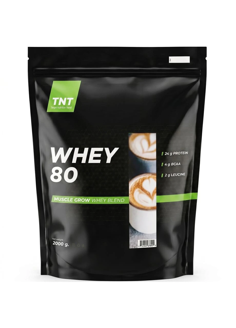 Протеин Whey 80% белка + 16% BCAA 2 кг Кофе TNT (399447825)