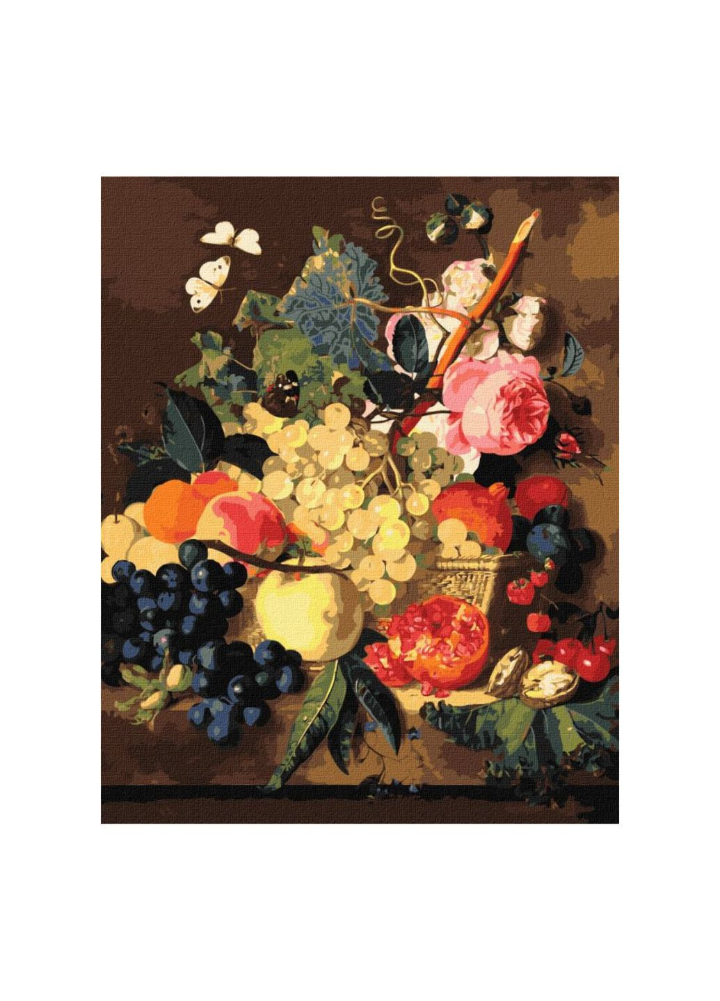 Картина за номерами "Кошик із фруктами" ©Jan van Huysum, 40х50 см, КНО5663 IDEYKA (287334919)