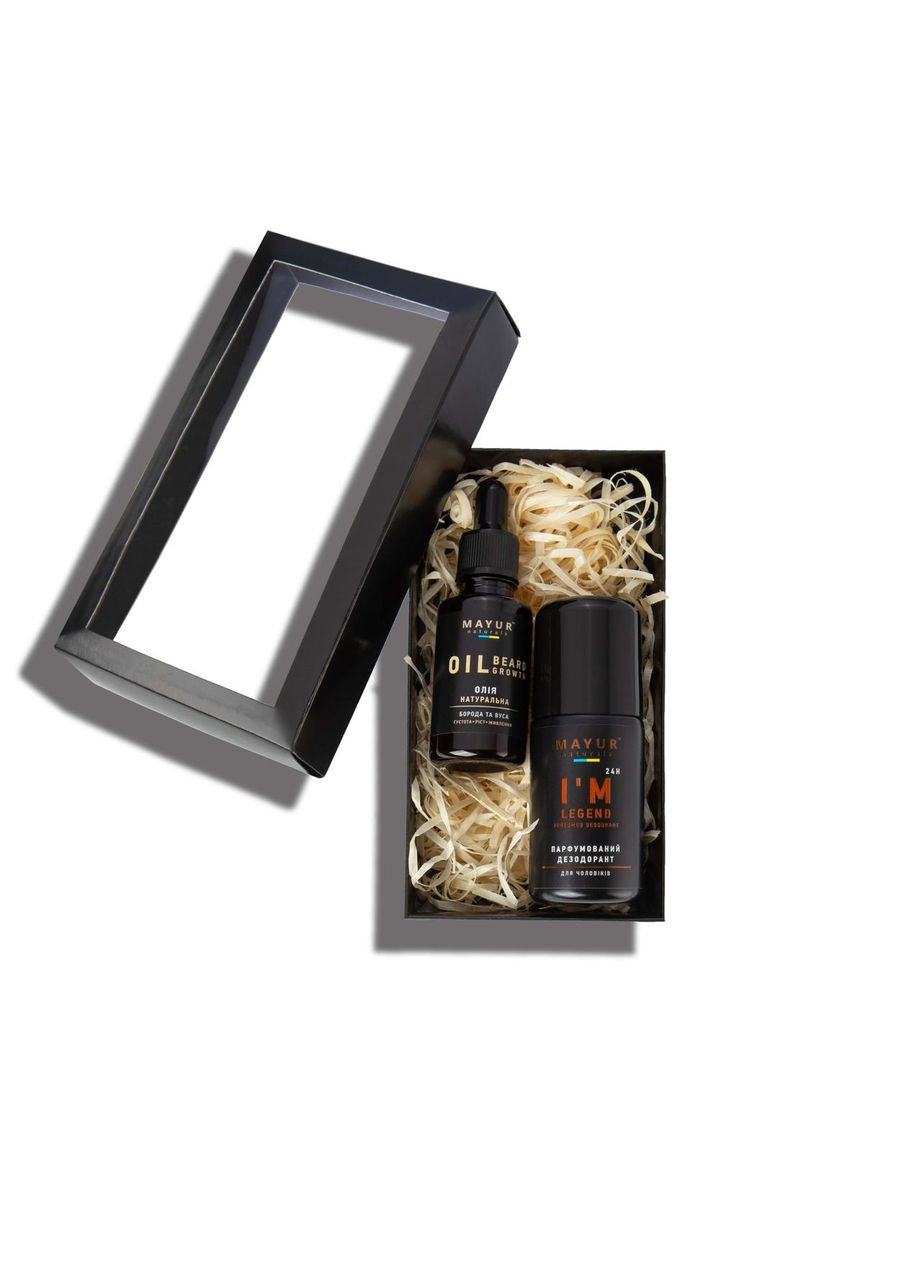 Мужской подарочный набор Масло для бороды и усов и Дезодорант "I'm a legend" No59 Біофарма (363969985)