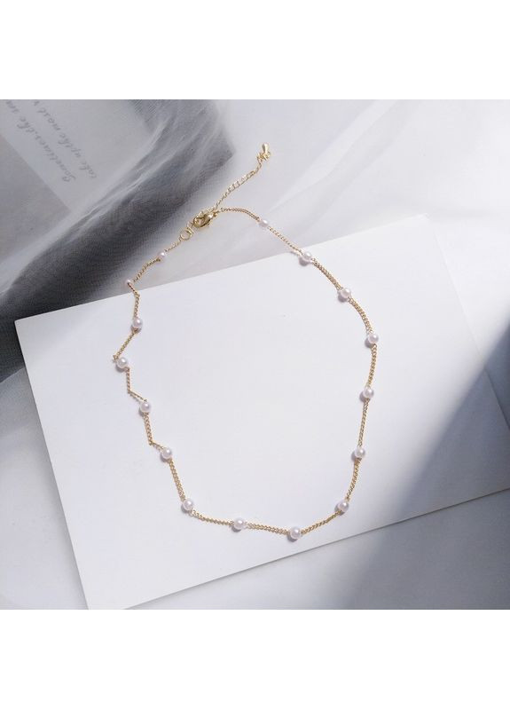 Ошатне жіноче кольє з перлинними намистинами «Pearl mood» ( ) China (367838078)