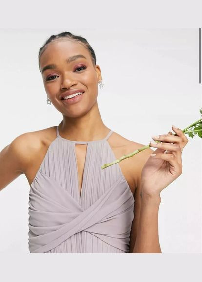 Серое праздничный платье Tfnc однотонное