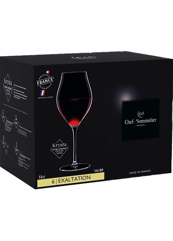 Набор бокалов EXALTATION 550 мл 6 шт (V6189/1) C&S (331287974)