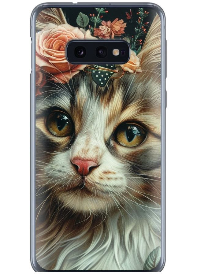 Силиконовый чехол 'Cats and flowers' для Endorphone Samsung Galaxy S10e (287276240)